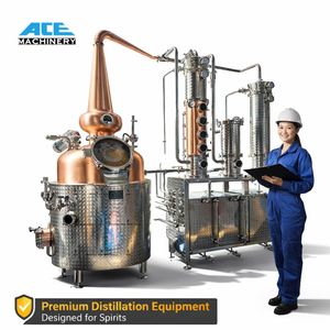 Équipement de Distillerie Ace : Alambic de Distillation avec Colonne de Distillation en Cuivre et Système de Coupure Automatique (Coupure de Tête/Cœur/Queue) pour Distillerie Artisanale - Product Image 2