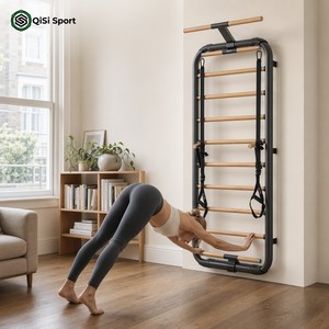 Set Palestra Domestica Multifunzionale con Barra a Muro, Attrezzatura Multifunzione <span class=keywords><strong>per</strong></span> Appartamenti Piccoli, Compatto Grigio Antracite - Product Image 4