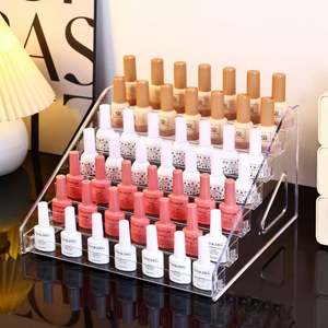 ชั้นวางแสดงเล็บอะคริลิคใสชั้นวางเครื่องสำอางลิปสติกอุปกรณ์ทำเล็บ - Product Image 5
