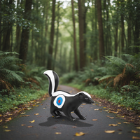 Cible de tir à l'arc Skunk Arrow 3D en plastique pour tir à l'arc recurve en extérieur, fabriquée en Chine