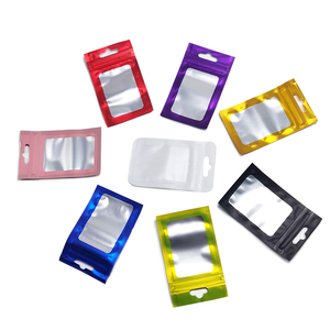 Plastic bag with zip lock bags black green white blue color packing bag with zipper