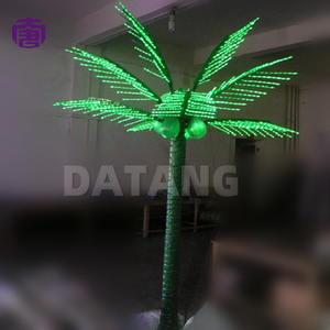 Lumière LED en forme de palmier énergique avec feuilles tropicales lumineuses pour la décoration des fêtes de Noël et du Nouvel An - Product Image 6