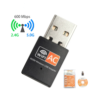 AC 600M 600m BPS RTL8811CU Chipset AC 802 11 2,4g 5,8 GHz Mini adaptador WiFi serie inalámbrico para PC de escritorio
