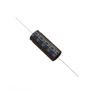 ตัวเก็บประจุแบบ Through Hole รุ่น 107TMA050M ยี่ห้อ Manufacturer Channel CAP ALUM 100UF 20% 50V AXIAL TH 100 uF - Product Image 1
