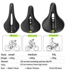 Sortie d'usine vtt vélo GEL <span class=keywords><strong>selle</strong></span> de vélo creuse épaissir larges selles imperméables confortables pour une utilisation <span class=keywords><strong>sur</strong></span> les VTT - Product Image 3