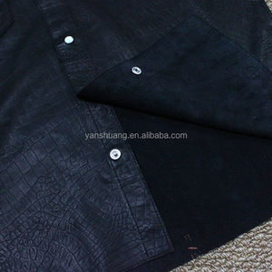 Bomber invernale indiano G1 in vera <span class=keywords><strong>pelle</strong></span> ricamata da uomo <span class=keywords><strong>giacca</strong></span> <span class=keywords><strong>di</strong></span> <span class=keywords><strong>pelle</strong></span> <span class=keywords><strong>di</strong></span> pecora nera abbronzata arancione - Product Image 6