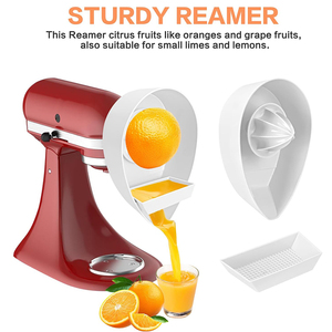 Accessoire presse-agrumes pour batteur sur socle <span class=keywords><strong>KitchenAid</strong></span>, compatible avec les modèles à tête inclinable et à levage de bol de 3,5 à 8 QT, passe au lave-vaisselle, blanc - Product Image 6