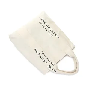 Reinforced Canvas Tote Handbag Simple Letter Printing Shopping Handbag Reusable Folding Art Style Yoga Cotton Bags