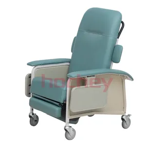 HOCHEY Mobilier Médical Fauteuil à perfusion avec perche IV Fauteuil de transfusion de patients hospitalisés Fauteuil inclinable médical