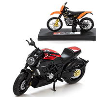 Modèle de moto 450 SX-F 1/18, miniatures portables, jouets de collection de simulation de moto de course pour enfants MENTORS