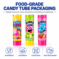 Tube d'emballage en aluminium et plastique haute barrière, anti-fuite, avec bouchon à vis, impression UV personnalisée pour confitures et confiseries