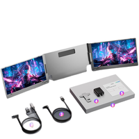 Moniteur portable double écran 14 pouces 300 cd/m² 1920 x 1080 IPS, interface Type C, fréquence de rafraîchissement 60 Hz, haut-parleur intégré pour les professionnels