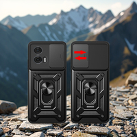 Étuis de téléphone portable pour caméra coulissante pour Motorola Edge 60 Fusion 5G Edge 60 Pro G54 G50 E14 E7 Power Ring Kickstand Antichoc Covers