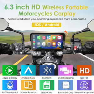 Carpuride <span class=keywords><strong>Para</strong></span> Moto W603D+TPMS, Navegador GPS con Pantalla Táctil, 2 Años de Garantía, Carpuride W603d, GPS <span class=keywords><strong>para</strong></span> Motocicleta, Pantalla Carplay - Product Image 6