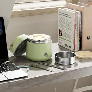 La olla aislada a largo plazo SUS304 de alta calidad es portátil y a prueba de fugas, adecuada para trabajadores de oficina, estudiantes, picnics, etc. - Product Image 4