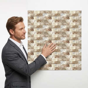 Foshan Embossed Pattern Lowest Price 25x37.5 cm Matt Finish 250x375 Elevation Design 10x15 Ceramic Glazed Rectified Wall Tiles - Product Image 1