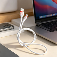 Câble de transfert de données et de charge USB-A vers Micro type-C de 100 cm pour adaptateurs, chargeurs, powerbanks, prix bas, câble USB