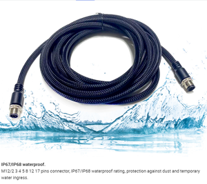 6 штифтов коннектор Электрический контактный мужской женский мощность M8 M12 водонепроницаемый разъем - Product Image 2