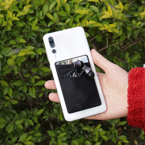 Nuovo Stile YY: Adesivo per Telefono in Tessuto Morbido, <span class=keywords><strong>Portafoglio</strong></span> Portatile per <span class=keywords><strong>Cellulare</strong></span> con 2 Scomparti per Carte e Monete - Product Image 4