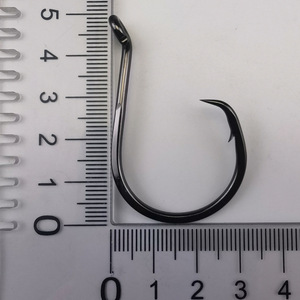 Ami da Pesca Circolari Pesanti ad Alto Contenuto di Carbonio 1/0 # -10/0 #   Amo da pesca a becco d'aquila con ardiglione interno anti-fuga per acqua salata, per grandi prede e pesca in profondità - Product Image 6