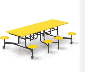 Ensemble de chaises pliantes en métal modernes personnalisables pour les cafétérias, les salles à manger des entreprises, les cantines, les salles à manger des employés, les écoles - Product Image 5