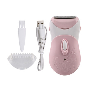 女性用USB電源ステンレス製電気シェーバー脱毛器、家庭用およびホテル用、無痛脱毛 - Product Image 2