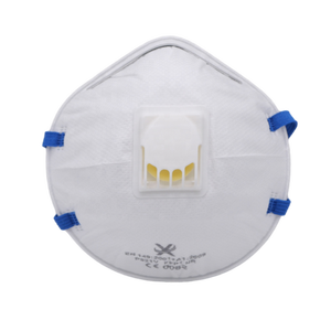 Masker Wajah FFP3 Nrd sekali pakai, Respirator debu Non-Woven dengan katup pernapasan - Product Image 1