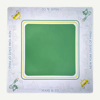 Jeu de tuiles de mahjong en acrylique superposées gravées, vert Shengxin, luxe moderne, pour 4 joueurs, durable, résistant à l'eau, divertissement