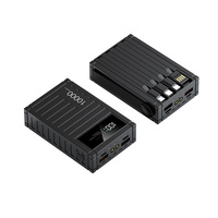 Conception de conteneur câbles intégrés 20000mAh écran LED Power Bank 50000mah Powerbank 30000mah banques d'alimentation pour iphone pour samsung
