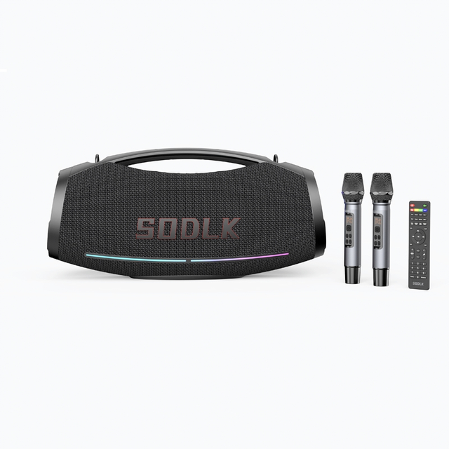 SODLK S1615 PRO 500W Portable Speaker Dual DSP Chip RGB Light TWS Interconnect Dual Wireless Mic for Outdoor Party