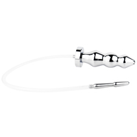 FRRK Plug anal à perles longues avec tube urétral en silicone, masseur de prostate, sonde anale, plug anal, jouets sexuels BDSM, boutique dropshipping