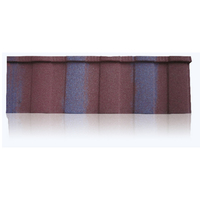 Tuiles de toit en acier noir imperméable de fabrication française et chinoise, en céramique, en pierre, revêtues de céramique noire, style brique