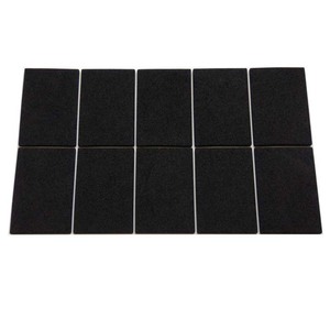 Eva Furniture Felt <b>Pad</b> Self Adhesive 10 Pcs Black Rectangular <b>Cushion</b> For Table Chair Protection - Product Image 1