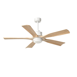 Ventilateur de plafond en bois à 5 pales de 52 pouces, noir rustique, avec télécommande, moteur DC réversible, moderne, pour salon, 3000-6000K - Product Image 3