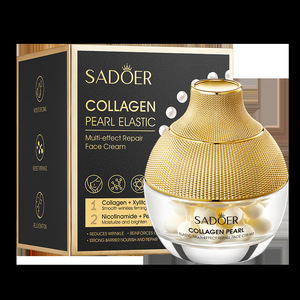 Vente en gros de crème réparatrice perlée 70g SADOER Crème hydratante nourrissante anti-âge au collagène Lotion crème blanchissante visage pour le visage - Product Image 5