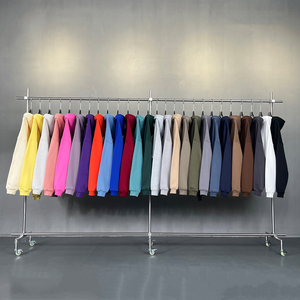 Ensemble sweat-shirt et pantalon de survêtement de haute qualité, coupe et couture personnalisées, logo frontal numérique, 100% coton, automne, surdimensionné, lourd, épaules tombantes - Product Image 6