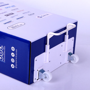 Logo personnalisé impression ondulé présentoir moderne rotatif <span class=keywords><strong>exposition</strong></span> chariot en carton avec roues pour <span class=keywords><strong>exposition</strong></span> médicale à <span class=keywords><strong>Dubaï</strong></span> - Product Image 3