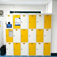 Casier de vestiaire extérieur JMDS en PVC+ABS, résistant à l'humidité et à la rouille, idéal pour piscine, salle de sport et aire de jeux – Vente directe fabricant