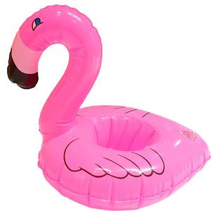 Inflatable Flamingo Beverage <b>Holder</b> Floating Cup Cooler For Swimming Pool Party Drink Float Unisex PVC Material - Product Image 5
