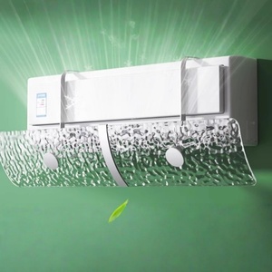 Trang trí nội thất nhựa trong suốt treo có thể điều chỉnh điều hòa không khí kính chắn gió điều hòa không khí làm lệch hướng gió - Product Image 2