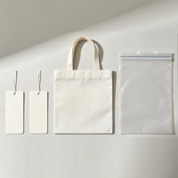 Sac en papier transparent auto-adhésif avec conception personnalisée, logo sur étiquette suspendue, couleur personnalisée, emballage écologique pour vêtements