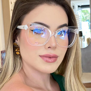 <span class=keywords><strong>Gafas</strong></span> con Filtro de Luz Azul 5003, Diseño Retro de Ojo de Gato <span class=keywords><strong>para</strong></span> Mujer, Protección Ocular <span class=keywords><strong>para</strong></span> Oficina y Computadora, Lentes Transparentes, <span class=keywords><strong>Ver</strong></span> Reseñas - Product Image 4