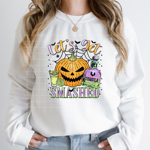 Pegatinas de transferencia térmica DTF lavables y listas para planchar con diseño de lazo de hilo de imitación de punto, para la temporada espeluznante de Halloween, listas para imprimir en ropa. - Product Image 2