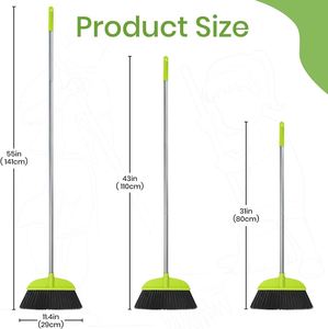 ไม้กวาดอเนกประสงค์ Trend Multifunction Magic Broom พร้อมที่โกยผงพลาสติกใยไฟเบอร์ หัวไม้กวาด PET ด้ามไม้ น้ำหนักเบา 150-320 กรัม สำหรับใช้ในบ้าน - Product Image 2