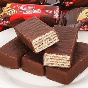 Wholesale Crispy Sweet <strong>Chocolate</strong> <strong>Peanut</strong> Flavored Rectangular Sandwich Biscuits Ready Eat 12 Month Shelf Life 640g Bag Box - Product Image 5