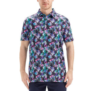 Polo de golf de sport de haute qualité à séchage rapide, coupe ajustée, impression confortable, avec logo personnalisé, chemise Upf 50 t-shirt vêtements pour hommes - Product Image 3