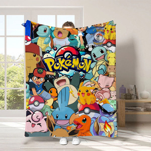 Couverture en flanelle super douce à motif mignon de <span class=keywords><strong>Pokémon</strong></span> Anime, couverture de canapé, couverture de climatiseur, durable pour toutes les saisons - Product Image 5