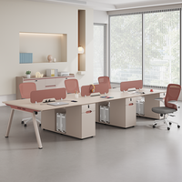Ensemble bureau et chaise pour personnel, bureau d'ordinateur, poste de travail de bureau