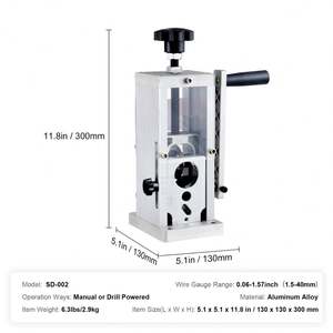 Machine manuelle de dénudage de fils en cuivre, dénudeur de câbles pour le recyclage des métaux, équipement de fabrication de câbles - Product Image 6