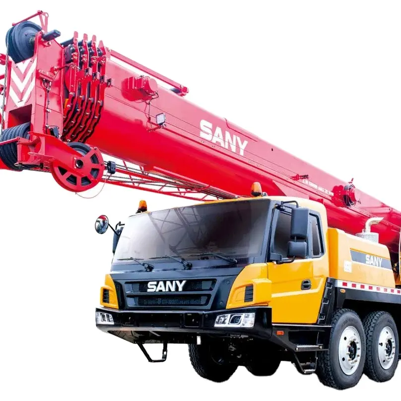 رافعة مستعملة SANY بحالة عمل ممتازة بسعر مناسب رافعة محمولة على شاحنة STC550C5 55t boom 45m